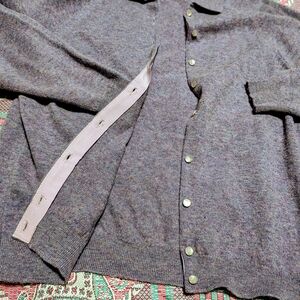 Vintage 100% Wool Grayish Purple Women's Cardigan